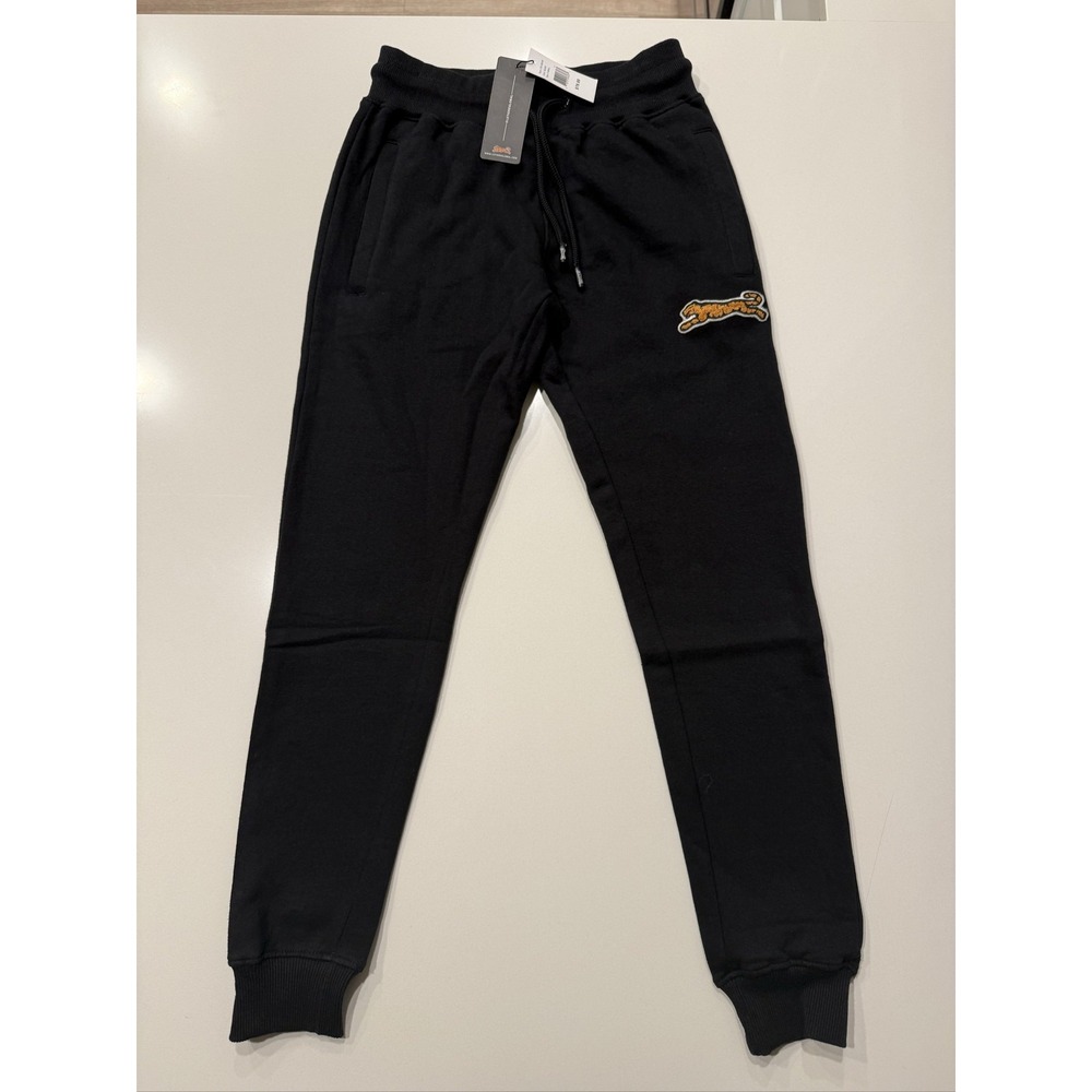 Le TIGRE Sweatpants LT-91-005-001 Activewear Pants‎ Black XS Drawstring Logo